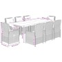 Set comedor de jardín 9 pzas con cojines ratán sintético beige von , Gartensets - Ref: Foro24-3262874, Preis: 1,00 €, Rabatt: %