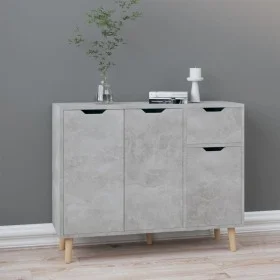 Concrete gray engineered wood sideboard 90x30x72 cm by vidaXL, Sideboards - Ref: Foro24-326817, Price: 107,64 €, Discount: %