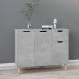 Concrete gray engineered wood sideboard 90x30x72 cm by vidaXL, Sideboards - Ref: Foro24-326817, Price: 107,64 €, Discount: %