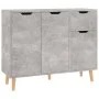 Concrete gray engineered wood sideboard 90x30x72 cm by vidaXL, Sideboards - Ref: Foro24-326817, Price: 107,64 €, Discount: %