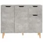 Concrete gray engineered wood sideboard 90x30x72 cm by vidaXL, Sideboards - Ref: Foro24-326817, Price: 107,64 €, Discount: %