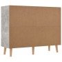 Concrete gray engineered wood sideboard 90x30x72 cm by vidaXL, Sideboards - Ref: Foro24-326817, Price: 109,41 €, Discount: %