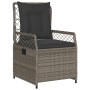 Set comedor de jardín 3 piezas con cojines ratán sintético gris von , Gartensets - Ref: Foro24-3262992, Preis: 282,44 €, Raba...