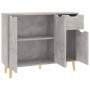 Concrete gray engineered wood sideboard 90x30x72 cm by vidaXL, Sideboards - Ref: Foro24-326817, Price: 109,41 €, Discount: %
