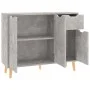 Concrete gray engineered wood sideboard 90x30x72 cm by vidaXL, Sideboards - Ref: Foro24-326817, Price: 107,64 €, Discount: %