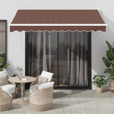 Toldo retráctil automático burdeos 300x250 cm by , Awnings - Ref: Foro24-3215708, Price: 353,57 €, Discount: %