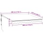 Toldo retráctil automático burdeos 300x250 cm by , Awnings - Ref: Foro24-3215708, Price: 353,57 €, Discount: %