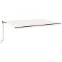 Toldo retráctil automático crema 500x300 cm by , Awnings - Ref: Foro24-3069147, Price: 492,01 €, Discount: %