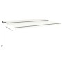 Toldo retráctil automático crema 500x300 cm by , Awnings - Ref: Foro24-3069147, Price: 492,01 €, Discount: %