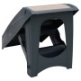 Dark gray 4-step folding dog ladder by vidaXL, Pet Steps and Ramps - Ref: Foro24-171172, Price: 59,34 €, Discount: %