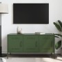 Mueble de TV de acero verde oliva 100,5x39x50,5 cm von , TV-Möbel - Ref: Foro24-842950, Preis: 100,20 €, Rabatt: %