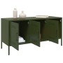 Mueble de TV de acero verde oliva 100,5x39x50,5 cm von , TV-Möbel - Ref: Foro24-842950, Preis: 100,20 €, Rabatt: %