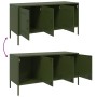 Mueble de TV de acero verde oliva 100,5x39x50,5 cm von , TV-Möbel - Ref: Foro24-842950, Preis: 100,20 €, Rabatt: %