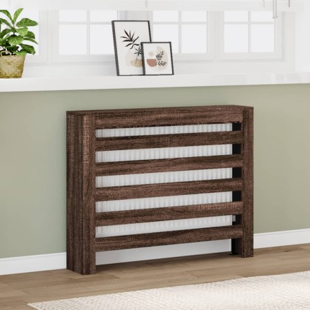Cubierta de radiador madera ingeniería marrón roble 104x20x82cm von , Zubehör für Heizkörper - Ref: Foro24-852696, Preis: 70,...
