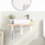 Soportes estante de lavabo 2uds tejado rectangular acero blanco by , Supports and crossbars - Ref: Foro24-4007264, Price: 37,...