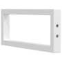 Soportes estante de lavabo 2uds tejado rectangular acero blanco by , Supports and crossbars - Ref: Foro24-4007264, Price: 37,...