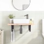 Soportes estante de lavabo 2 unidades trapecio acero negro von , Stützen und Querstangen - Ref: Foro24-4007285, Preis: 38,31 ...