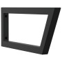 Soportes estante de lavabo 2 unidades trapecio acero negro by , Supports and crossbars - Ref: Foro24-4007287, Price: 37,55 €,...