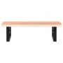 Estante de lavabo de pared de acero y madera maciza de roble by , bathroom vanities - Ref: Foro24-3302561, Price: 70,62 €, Di...