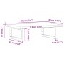 Estante de lavabo de pared de acero y madera maciza de roble by , bathroom vanities - Ref: Foro24-3302561, Price: 70,62 €, Di...