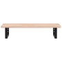 Estante de lavabo de pared de acero y madera maciza de roble de , Tocadores de baño - Ref: Foro24-3302329, Precio: 70,92 €