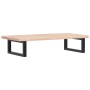 Estante de lavabo de pared de acero y madera maciza de roble de , Tocadores de baño - Ref: Foro24-3302329, Precio: 70,92 €