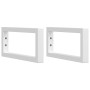 Estante de lavabo de pared de acero y madera maciza de roble by , bathroom vanities - Ref: Foro24-3302348, Price: 76,91 €, Di...
