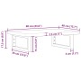 Estante de lavabo de pared de acero y madera maciza de roble by , bathroom vanities - Ref: Foro24-3302348, Price: 76,91 €, Di...