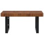 Estante de lavabo de pared de acero y madera maciza de roble von , Badezimmerwaschtische - Ref: Foro24-3302413, Preis: 108,05...
