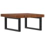 Estante de lavabo de pared de acero y madera maciza de roble von , Badezimmerwaschtische - Ref: Foro24-3302413, Preis: 108,05...