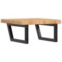 Estante de lavabo de pared de acero y madera maciza de roble by , bathroom vanities - Ref: Foro24-3302411, Price: 99,67 €, Di...