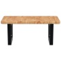 Estante de lavabo de pared de acero y madera maciza de roble von , Badezimmerwaschtische - Ref: Foro24-3302395, Preis: 77,33 ...