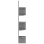 Engineered wood gray corner wall shelf 19x19x123 cm by vidaXL, Shelves and shelves - Ref: Foro24-326833, Price: 34,26 €, Disc...