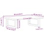 Estante de lavabo de pared de acero y madera maciza de roble von , Badezimmerwaschtische - Ref: Foro24-3302540, Preis: 63,85 ...