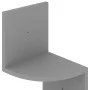 Engineered wood gray corner wall shelf 19x19x123 cm by vidaXL, Shelves and shelves - Ref: Foro24-326833, Price: 34,26 €, Disc...