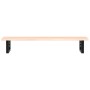 Estante de lavabo de pared de acero y madera maciza de roble by , bathroom vanities - Ref: Foro24-3302549, Price: 80,19 €, Di...