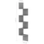 Engineered wood gray corner wall shelf 19x19x123 cm by vidaXL, Shelves and shelves - Ref: Foro24-326833, Price: 34,26 €, Disc...