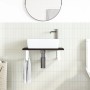 Estante de lavabo de pared de acero y madera maciza de roble von , Badezimmerwaschtische - Ref: Foro24-3302580, Preis: 67,82 ...