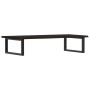 Estante de lavabo de pared de acero y madera maciza de roble de , Tocadores de baño - Ref: Foro24-3302625, Precio: 88,50 €, D...