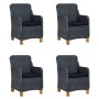 Juego de comedor para jardín de 5 piezas gris oscuro de vidaXL, Conjuntos de jardín - Ref: Foro24-3068788, Precio: 567,74 €, ...
