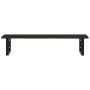 Estante de lavabo de pared de acero y madera maciza de roble de , Tocadores de baño - Ref: Foro24-3302625, Precio: 88,50 €, D...