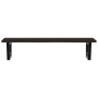 Estante de lavabo de pared de acero y madera maciza de roble de , Tocadores de baño - Ref: Foro24-3302627, Precio: 85,16 €, D...