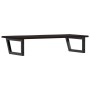 Estante de lavabo de pared de acero y madera maciza de roble de , Tocadores de baño - Ref: Foro24-3302627, Precio: 85,16 €, D...