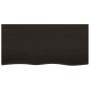 Estante de lavabo de pared de acero y madera maciza de roble de , Tocadores de baño - Ref: Foro24-3302627, Precio: 85,16 €, D...