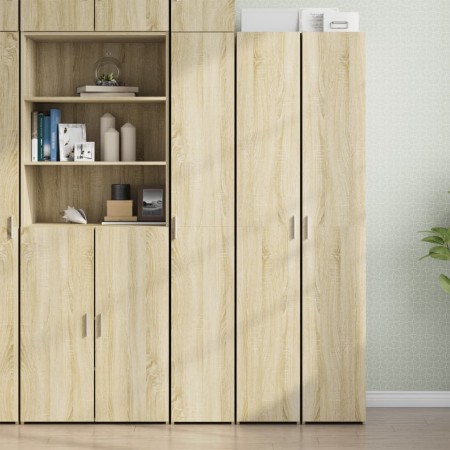 Aparador de madera de ingeniería roble Sonoma 30x42,5x185 cm de , Aparadores - Ref: Foro24-3281394, Precio: 128,08 €