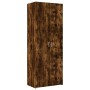 Aparador alto madera de ingeniería roble ahumado 70x42,5x185 cm by , Sideboards - Ref: Foro24-3281431, Price: 190,96 €, Disco...