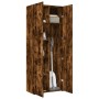 Aparador alto madera de ingeniería roble ahumado 70x42,5x185 cm by , Sideboards - Ref: Foro24-3281431, Price: 190,96 €, Disco...