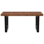 Estante de lavabo de pared de acero y madera maciza de roble von , Badezimmerwaschtische - Ref: Foro24-3302487, Preis: 98,59 ...