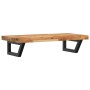 Estante de lavabo de pared acero y madera maciza de acacia by , bathroom vanities - Ref: Foro24-3302743, Price: 92,57 €, Disc...