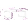 Estante de lavabo de pared acero y madera maciza de acacia von , Badezimmerwaschtische - Ref: Foro24-3302909, Preis: 154,54 €...